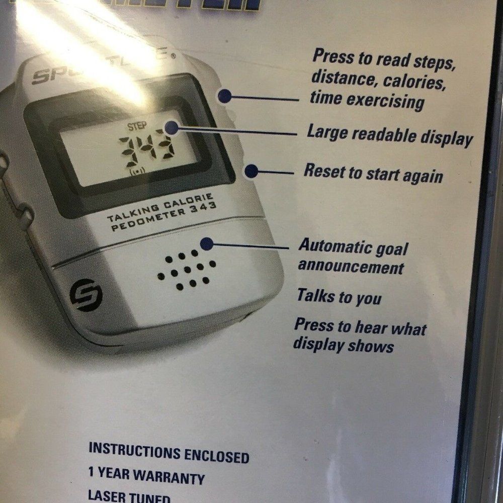2003 Sportline Talking Calorie Counter Pedometer - Picture 6 of 7